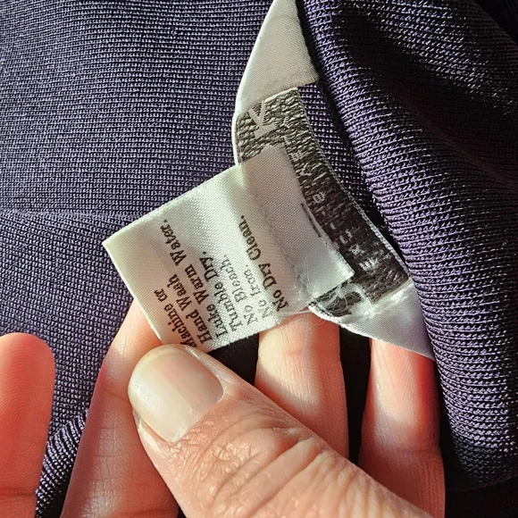 Exclusively Misook Dark Navy Double Scoopneck Tank Size Medium - Picture 7 of 7